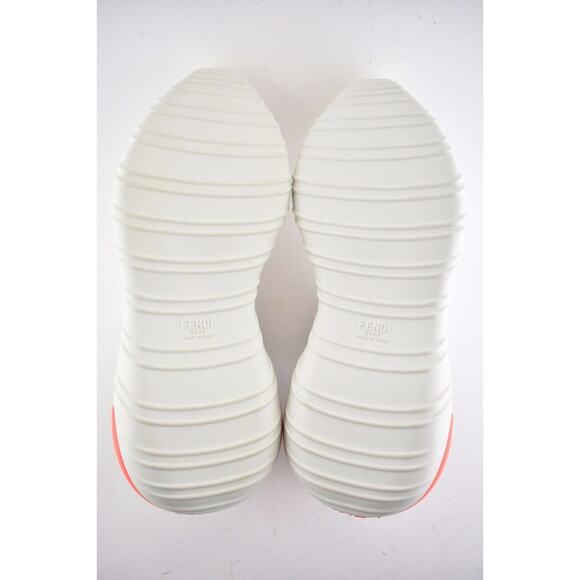 Fendi Mens White FF Technical Fabric Logo Sneaker Flat Trainer UK 8.5 US 9.5 - Picture 11 of 11